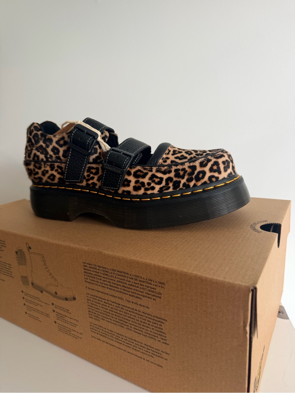Dr Martens Buzz Leopard Print Platform Mary Jane size 9 - Picture 5 of 15